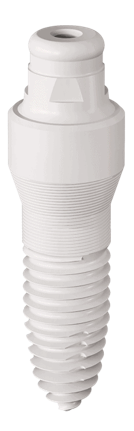One-piece SDS zirconia implant component