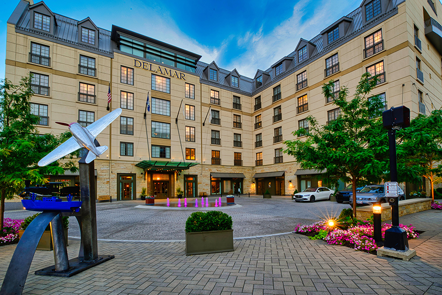 Exterior of the Delamar West Hartford hotel